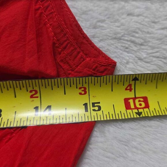 New M Anthropologie x Daily Practice Fastpack bubble-hem midi dress in Red - Picture 7 of 9